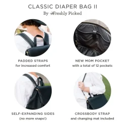 Freshly Picked Classic Diaper Bag II - Sage