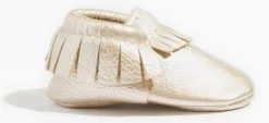 Freshly Picked Classic Moccasins, Size 1 - Platinum