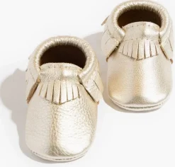 Freshly Picked Classic Moccasins, Size 2 - Platinum