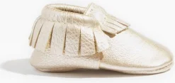 Freshly Picked Classic Moccasins, Size 2 - Platinum