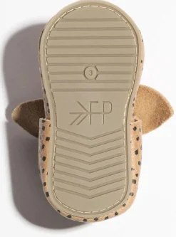 Freshly Picked Knotted Bow Moccasins Mini Sole V2, Size 5 - Almond Speckles