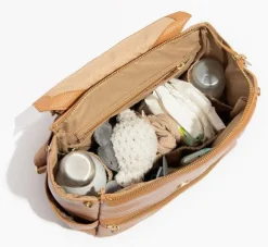 Freshly Picked Mini Classic Diaper Bag II - Cognac