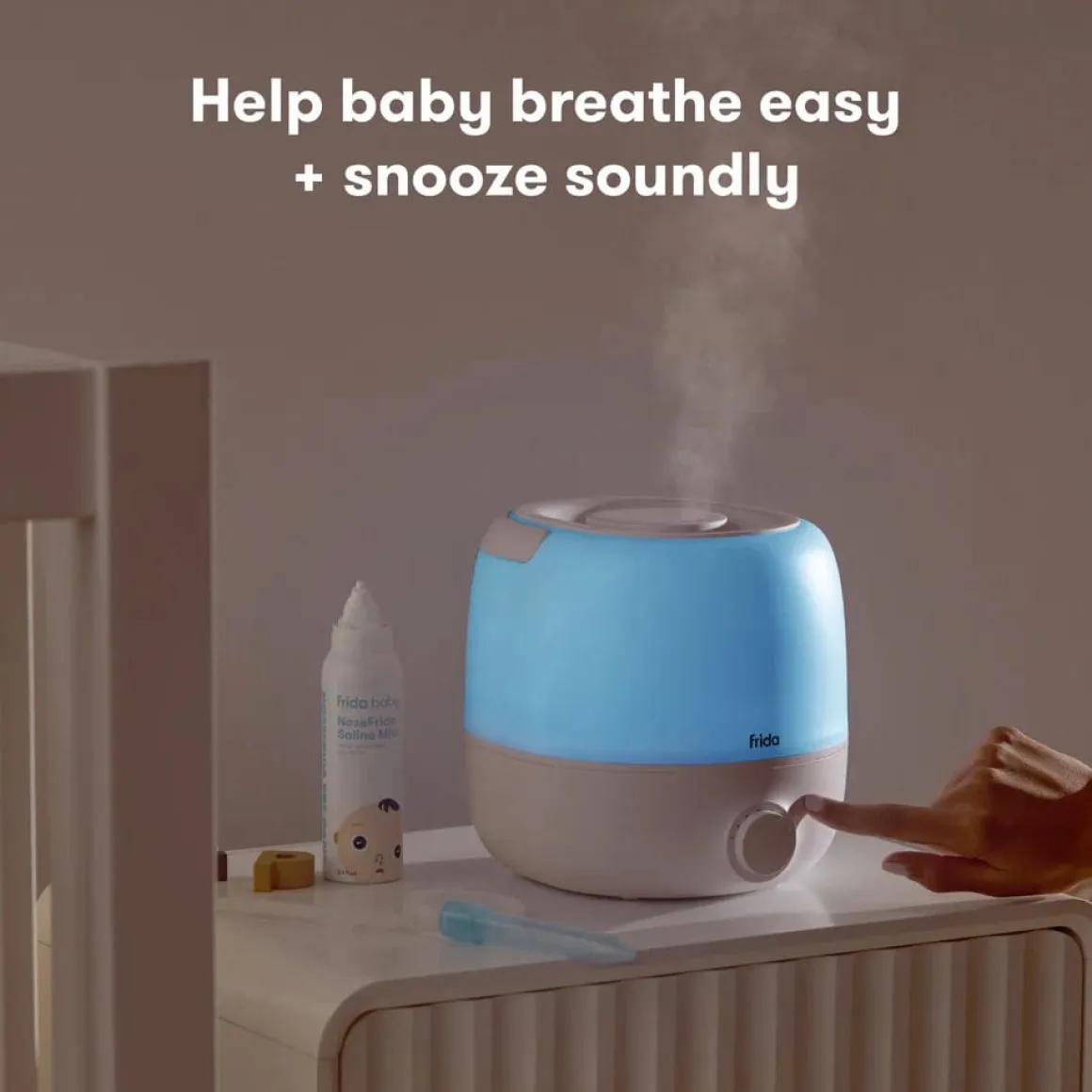FridaBaby BreatheFrida 3-in-1 Humidifier, Diffuser + Nightlight