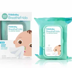 FridaBaby BreatheFrida Nose & Chest Vapor Wipes, 30 Count