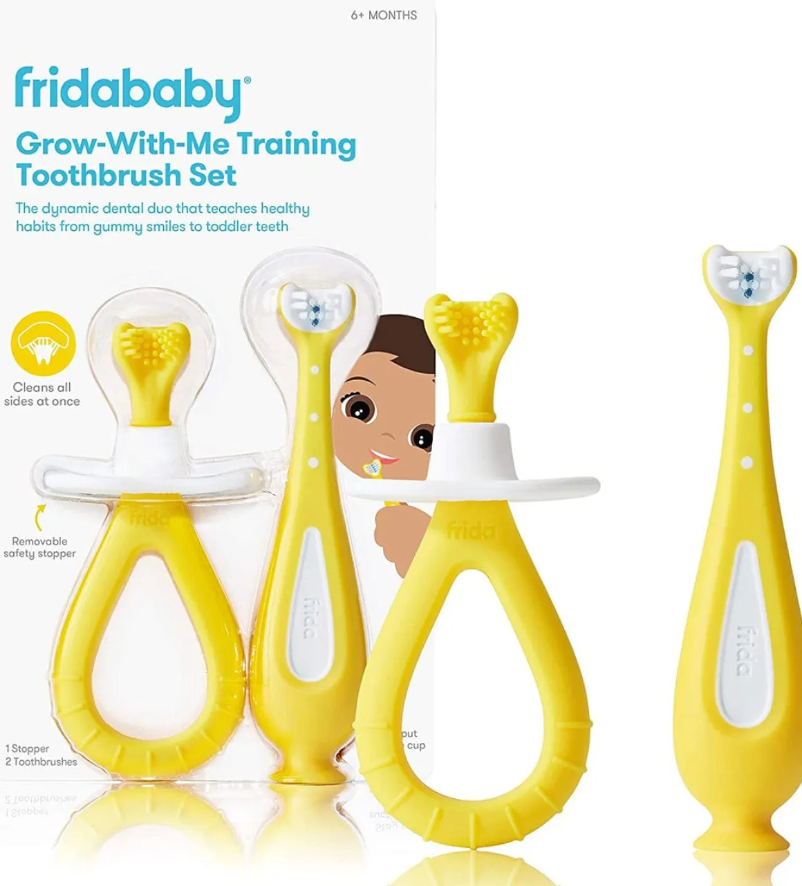 FridaBaby Grow-with-Me Training Toothbrush Set