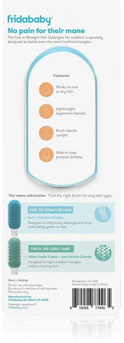 FridaBaby Hair Detangler Brush - Fine or Straight