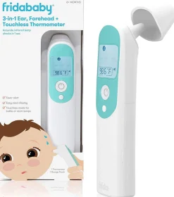 FridaBaby 3-in-1 Ear, Forehead + Touchless Infrared Thermometer
