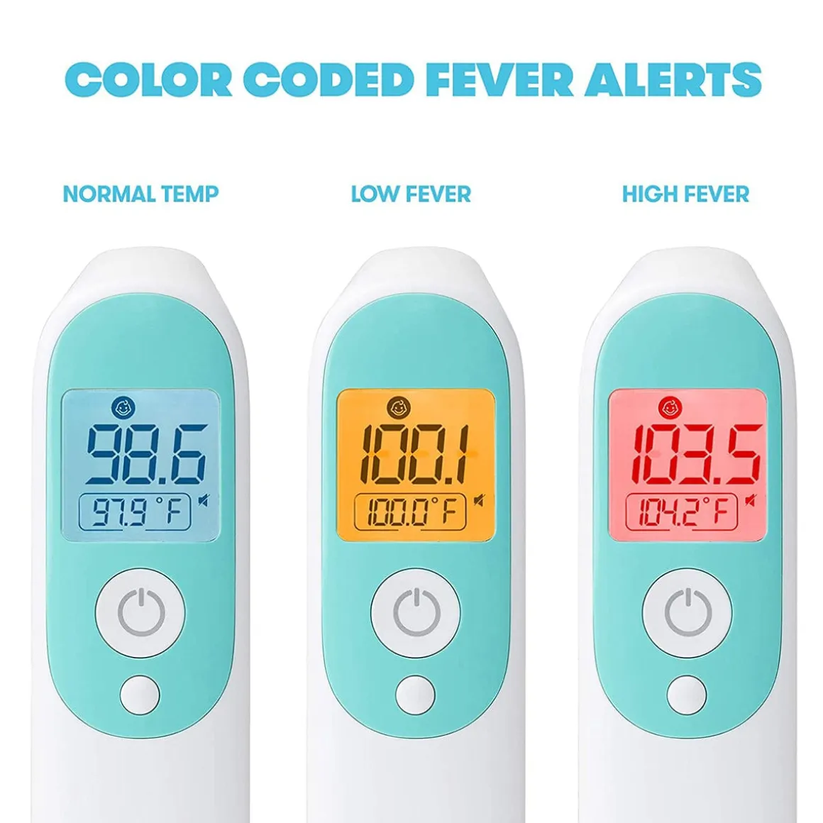 FridaBaby 3-in-1 Ear, Forehead + Touchless Infrared Thermometer