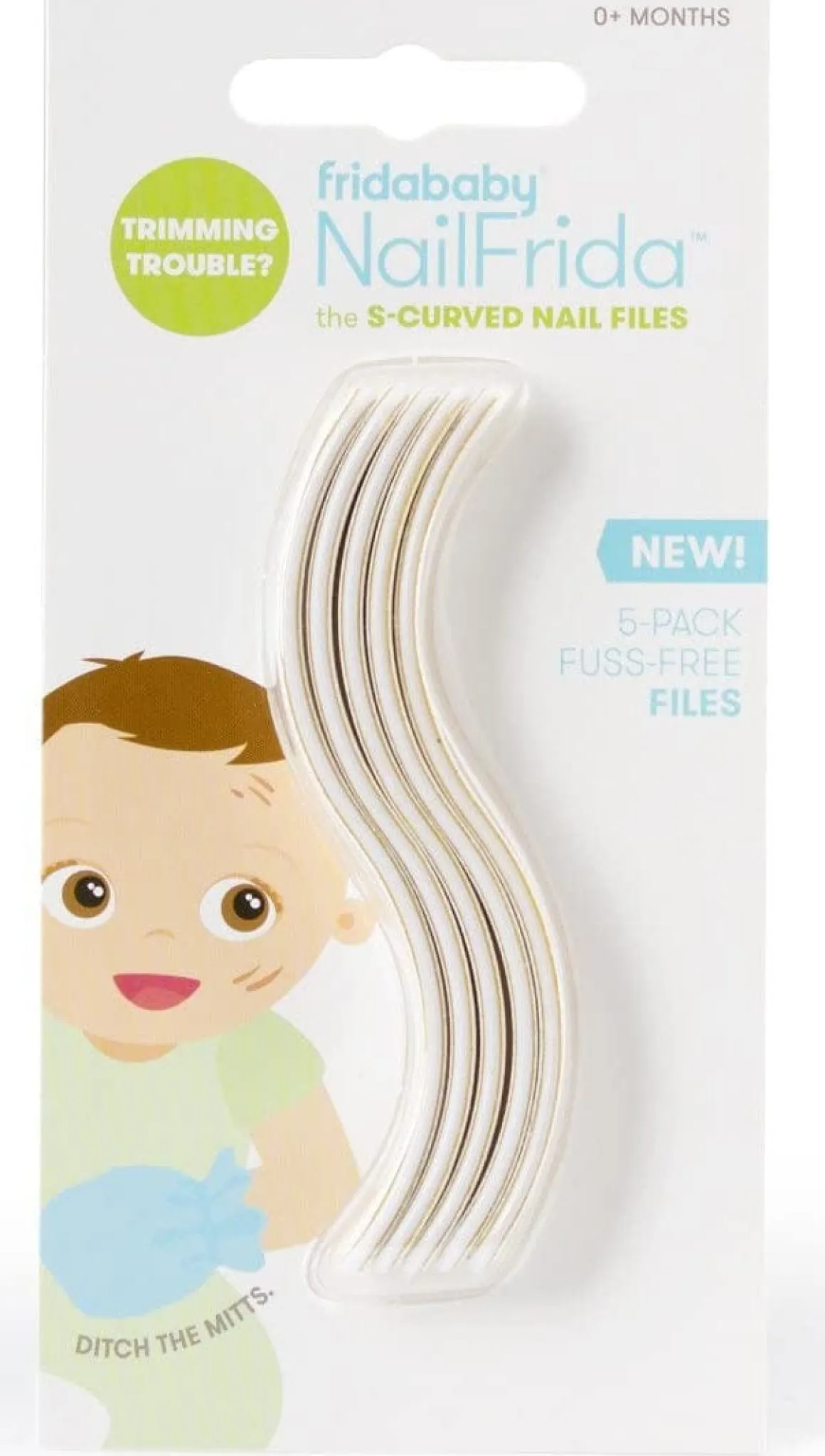 FridaBaby NailFrida S-Curved Nail Files - 5 Pack