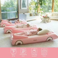 FUNBOY Kids Sleepover Air Mattress - Pink Convertible