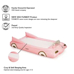 FUNBOY Kids Sleepover Air Mattress - Pink Convertible