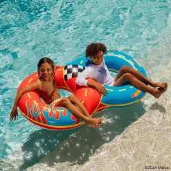 FUNBOY X Hot Wheels Kids Racetrack Double Tube Float (2-person)