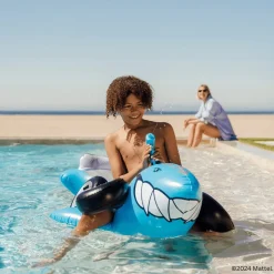 FUNBOY X Hot Wheels Kids Sharkruiser Pool Float w/ Water Squirter