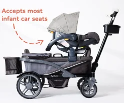 Gladly Family Anthem2 All-Terrain (2 Seater) Stroller Wagon - Graphite