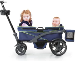 Gladly Family Anthem2 All-Terrain (2 Seater) Stroller Wagon - Neon Indigo