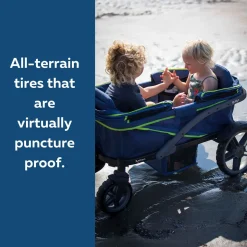Gladly Family Anthem2 All-Terrain (2 Seater) Stroller Wagon - Neon Indigo