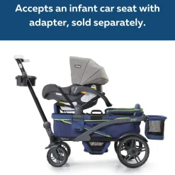 Gladly Family Anthem2 All-Terrain (2 Seater) Stroller Wagon - Neon Indigo
