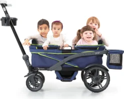 Gladly Family Anthem4 ICS All-Terrain (4 Seater) Stroller Wagon - Neon Indigo