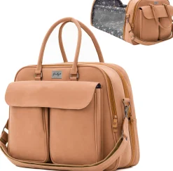 Gladly Family Pod Diaper Bag Changing Station + Travel Cot - Porcini Tan