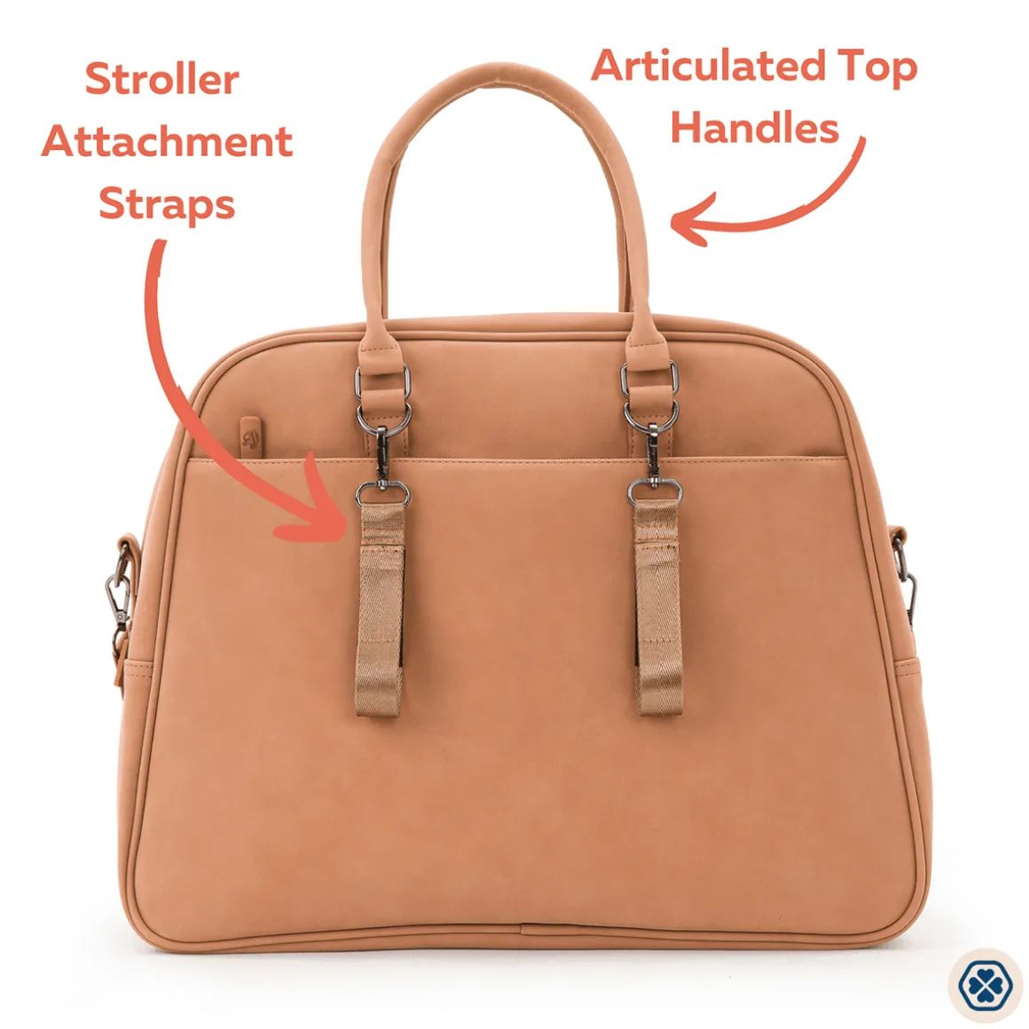 Gladly Family Pod Diaper Bag Changing Station + Travel Cot - Porcini Tan