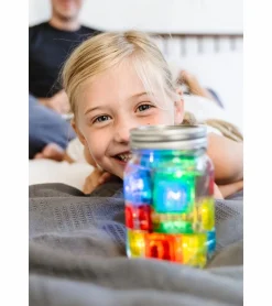 Glo Pals Light Up Cube Bath Toys - Blair (Blue)
