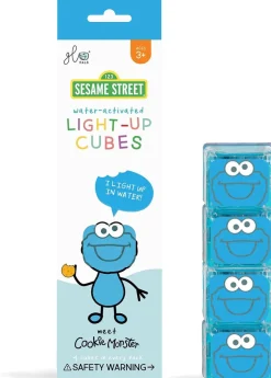 Glo Pals Light Up Cube Bath Toys - Cookie Monster