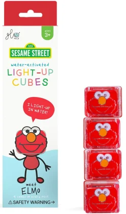 Glo Pals Light Up Cube Bath Toys - Elmo