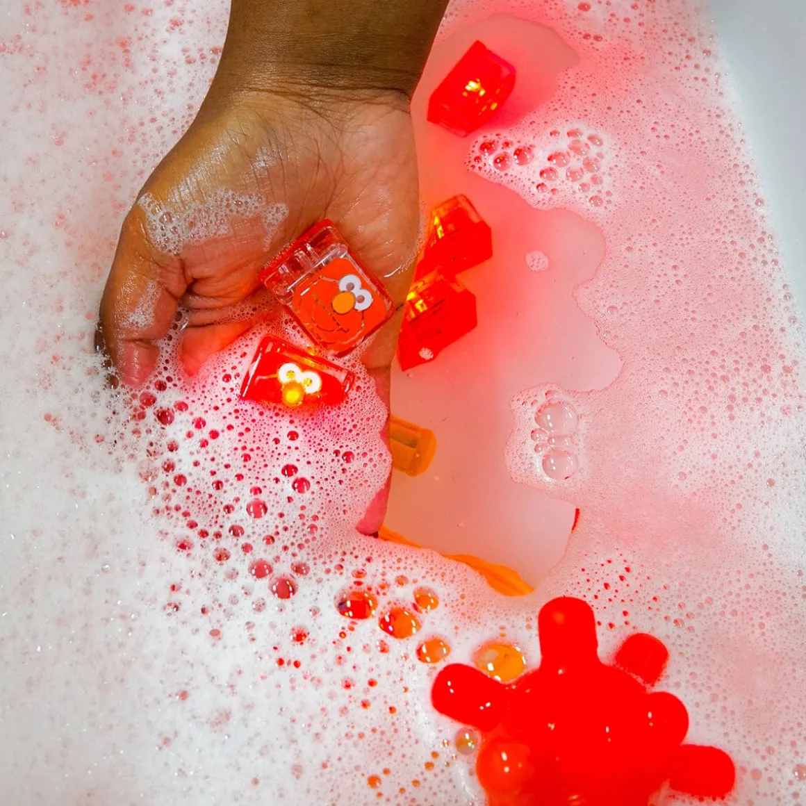 Glo Pals Light Up Cube Bath Toys - Elmo