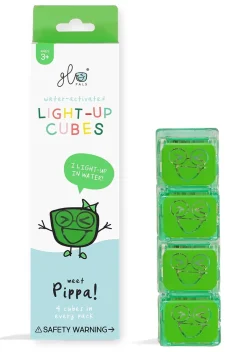 Glo Pals Light Up Cube Bath Toys - Pippa (Green)