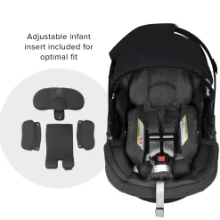 G5+ Merino Wool Infant Car Seat with Base