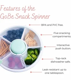 GoBe Kids Snack Spinner - Mint Green