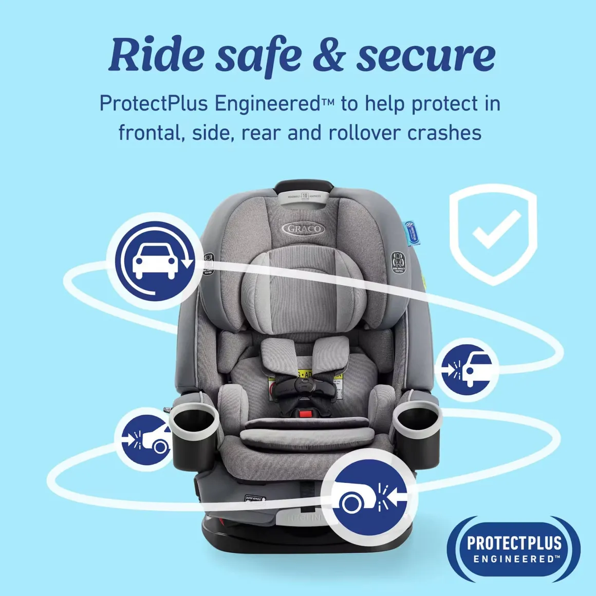 Graco 4Ever DLX 4-in-1 All-in-One Convertible Car Seat - Charlie