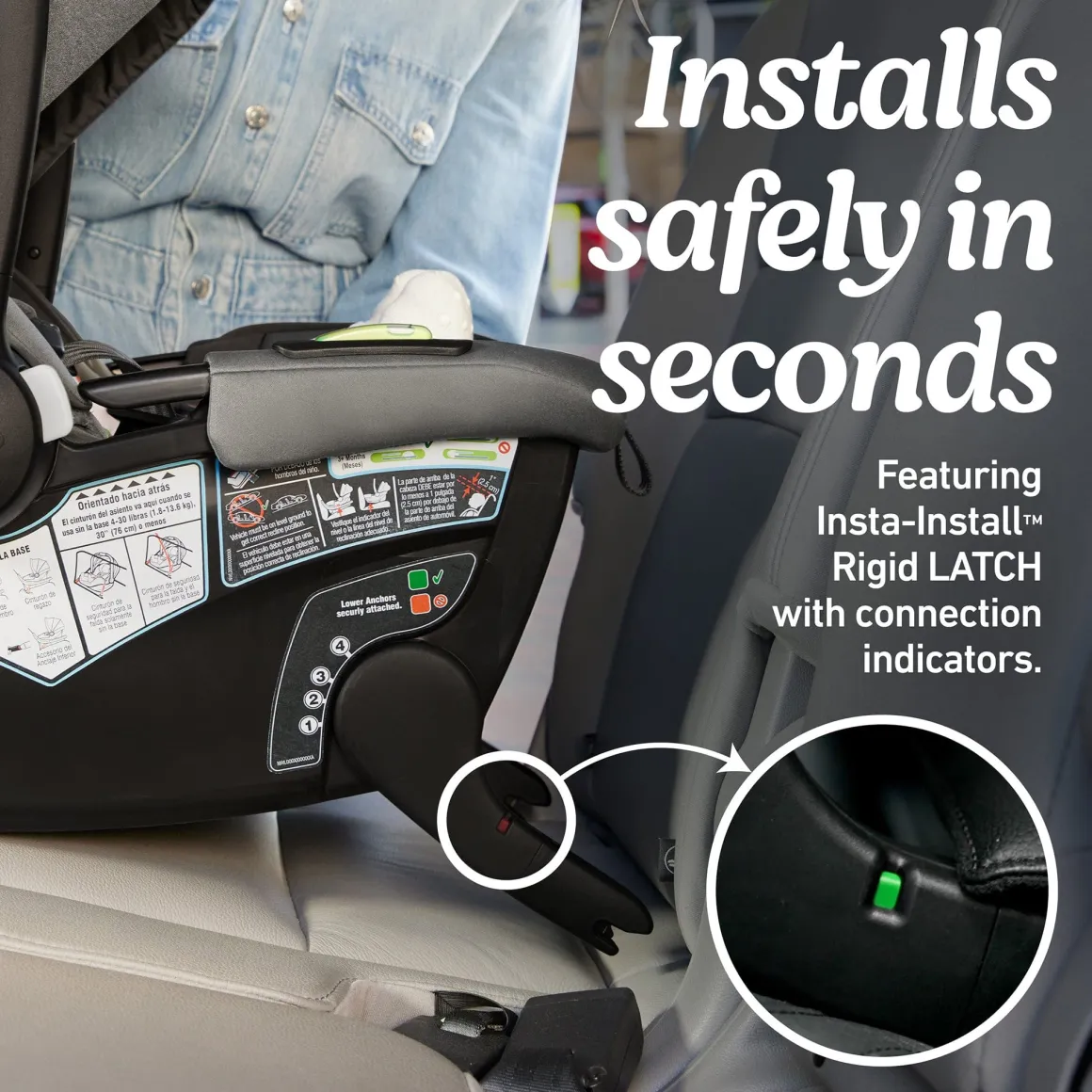 Graco GoMax Infant Car Seat with Insta-Install Rigid LATCH - Ace