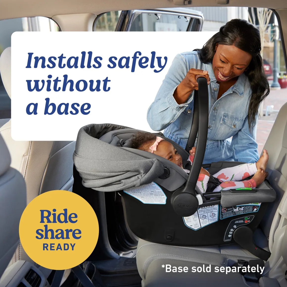 Graco GoMax Infant Car Seat with Insta-Install Rigid LATCH - Ace