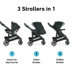 Graco Modes 3 Lite Platinum Travel System - Wit