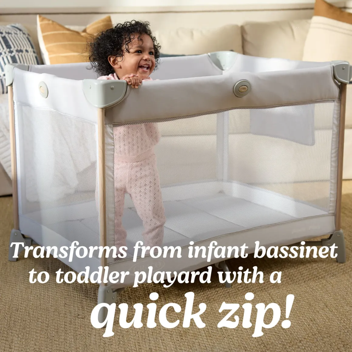 Graco Pack 'n Play Care Suite Bassinet Lux Playard - Sky