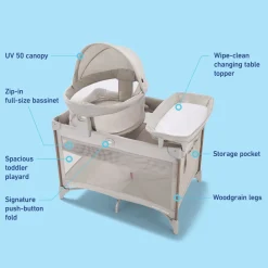 Graco Pack 'n Play Travel Dome Lux Playard - Linden