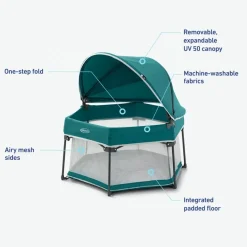 Graco Travel Lite Portable Bassinet - Brixton