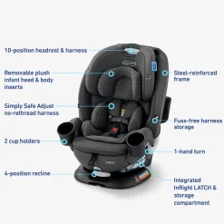 Graco Turn2Me 3-in-1 Rotating Convertible Car Seat - Brighton
