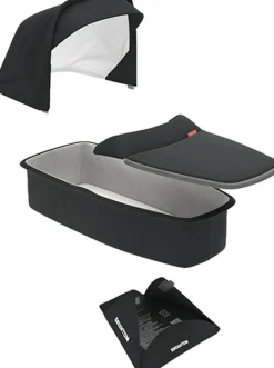 Greentom Carrycot Fabric & Mattress Set - Black