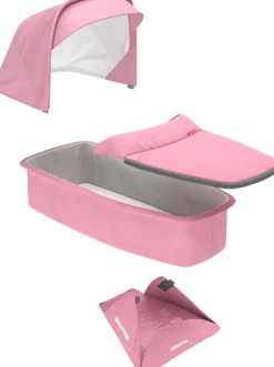 Greentom Carrycot Fabric & Mattress Set - Pink