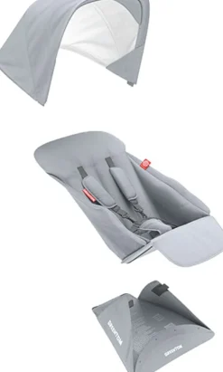 Greentom Reversible Seat Fabric Set - Grey