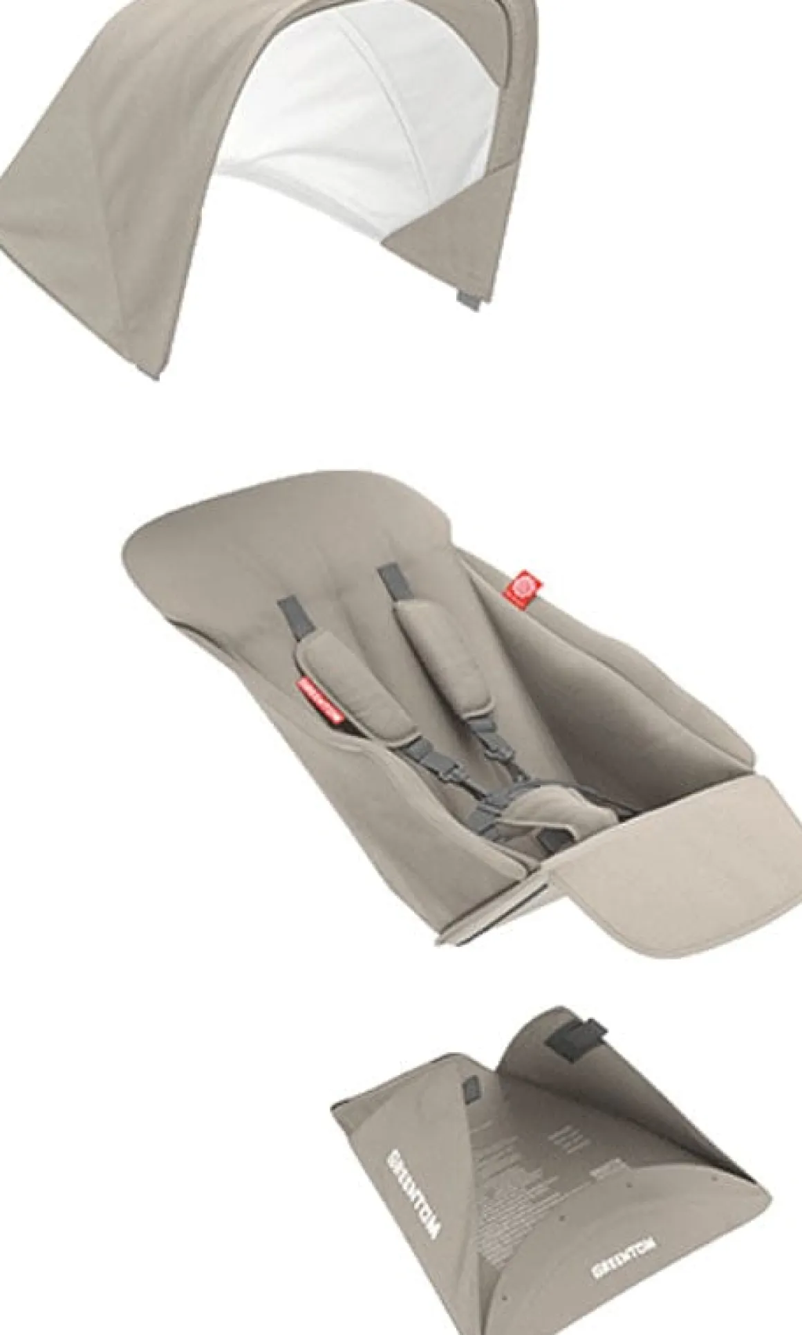 Greentom Reversible Seat Fabric Set - Sand