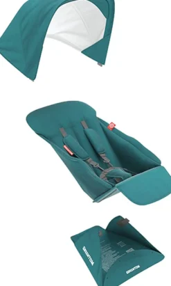 Greentom Reversible Seat Fabric Set - Teal