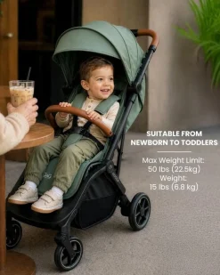 guzzie+Guss Oxygen V3 Stroller - Tropical Green