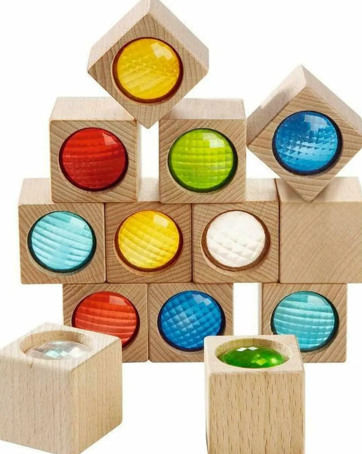 HABA Kaleidoscopic Colored Prisms Building Blocks