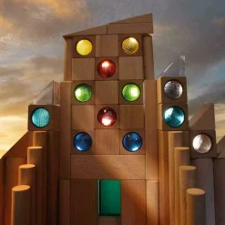 HABA Kaleidoscopic Colored Prisms Building Blocks