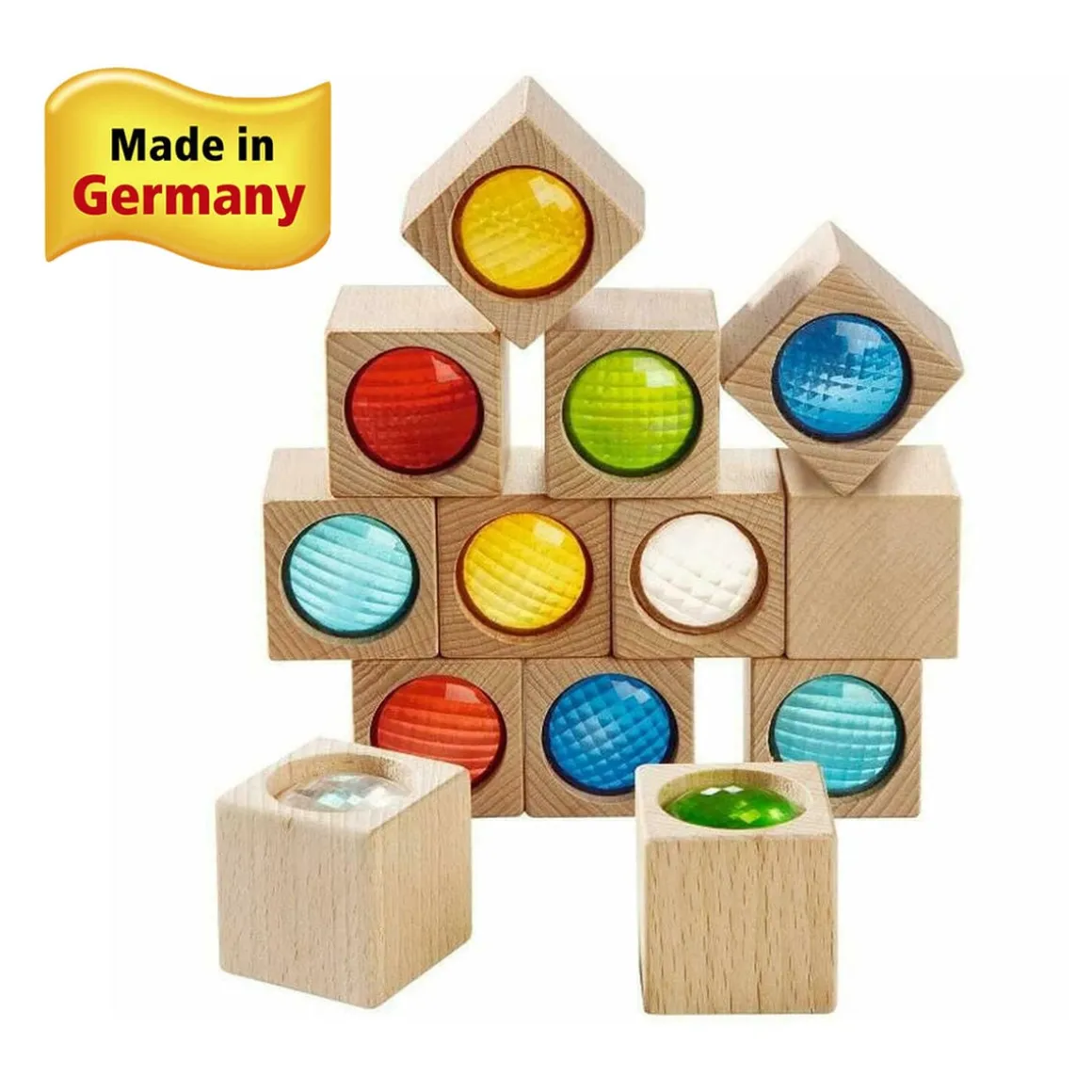 HABA Kaleidoscopic Colored Prisms Building Blocks