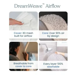 HALO BassiNest Swivel Sleeper 4.0 Air with Dreamweave Breathable Pad - Oat
