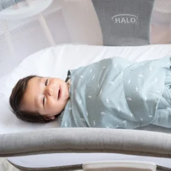 Halo 100% Cotton Swaddle TOG 1.5 - Blue Bird (Small)